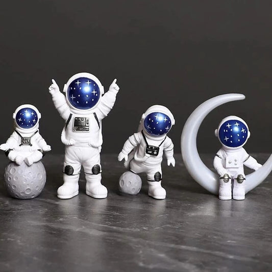 4 pcs Astronaut Figurines - Space Decor