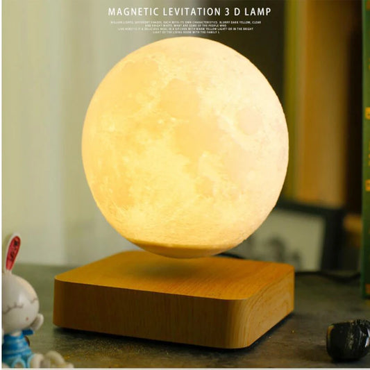 Levitating Moon Lamp: Touch-Controlled Night Light - DealNova