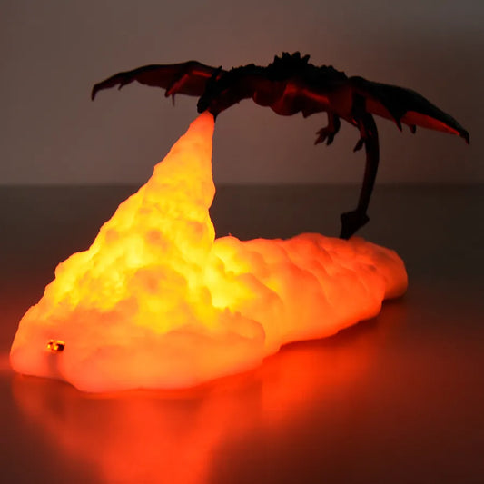 Home Desktop 3D LED Dragon Lamp: Fire and Ice Dragon 