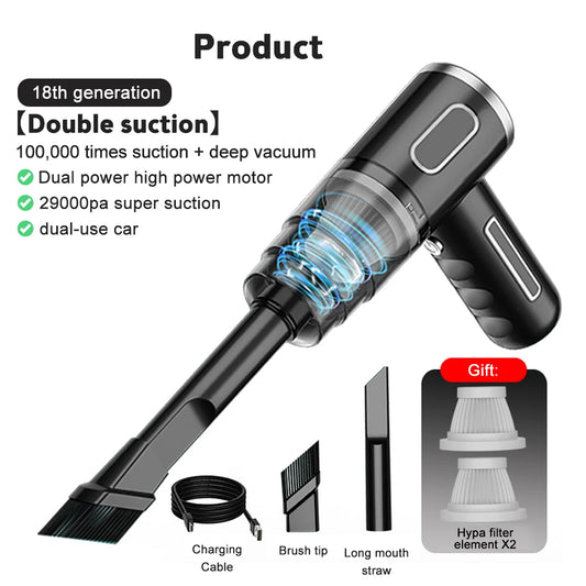 Wireless Car Vacuum Cleaner Strong Suction