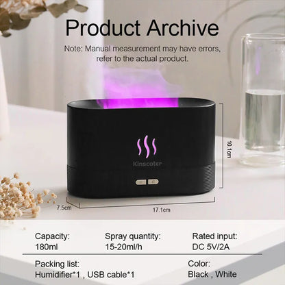 Flame Aroma Diffuser Air Humidifier - DealNova