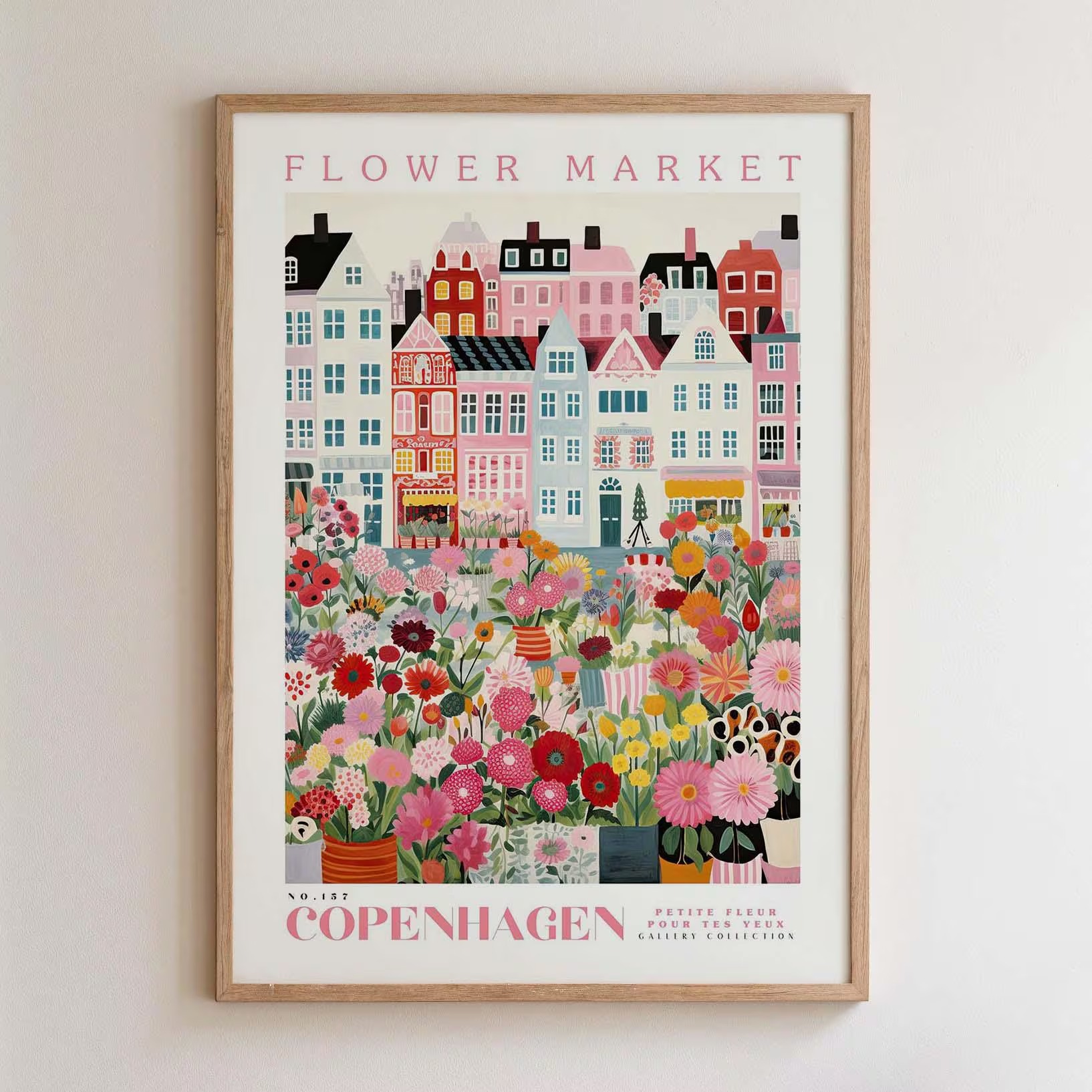 Copenhagen Flower Market Wall Art Print - Floral City Poster - Image 2