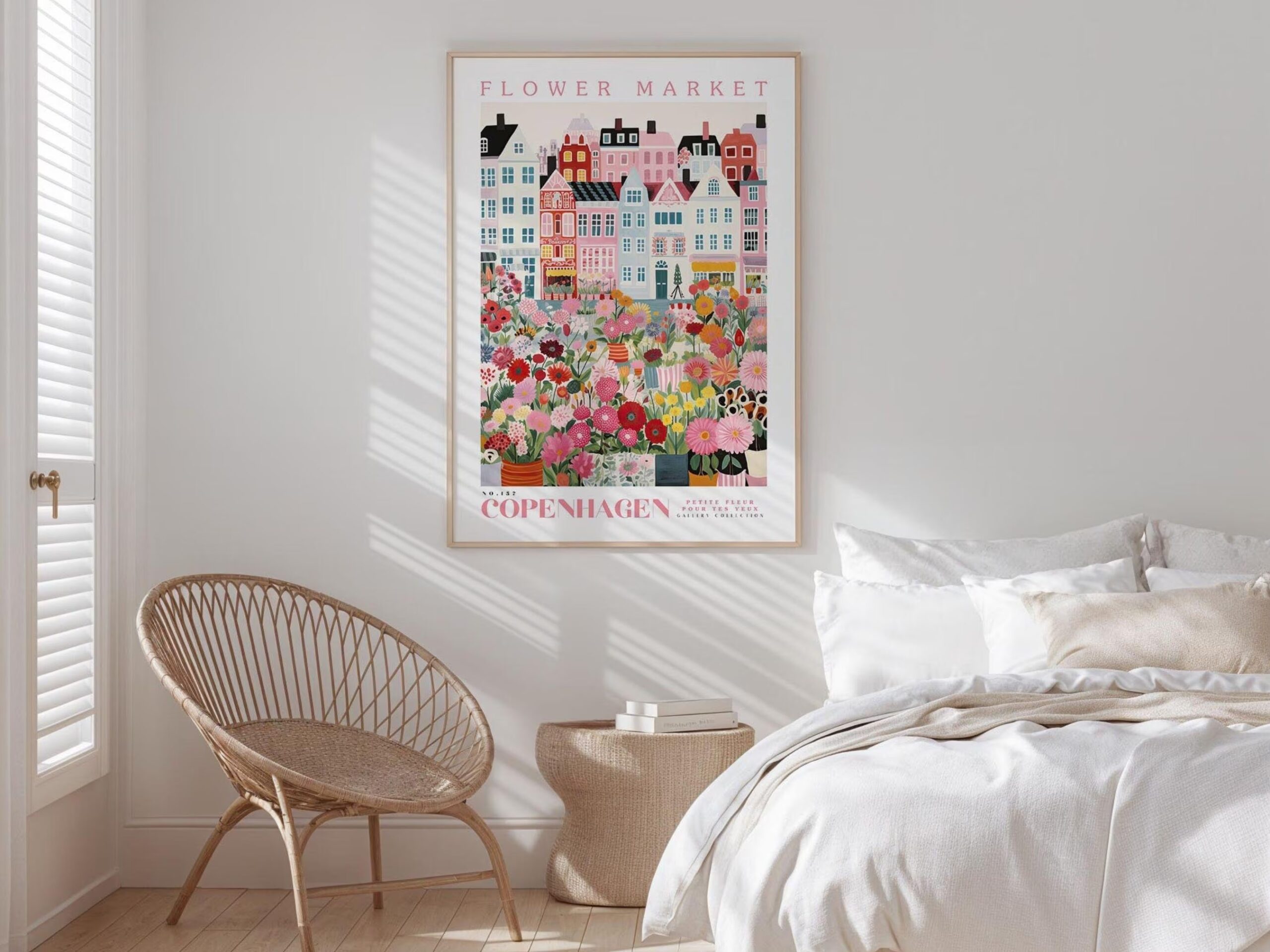 Copenhagen Flower Market Wall Art Print - Floral City Poster - Image 3